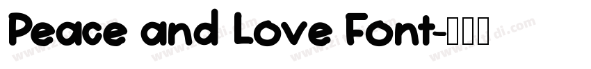 Peace and Love Font字体转换